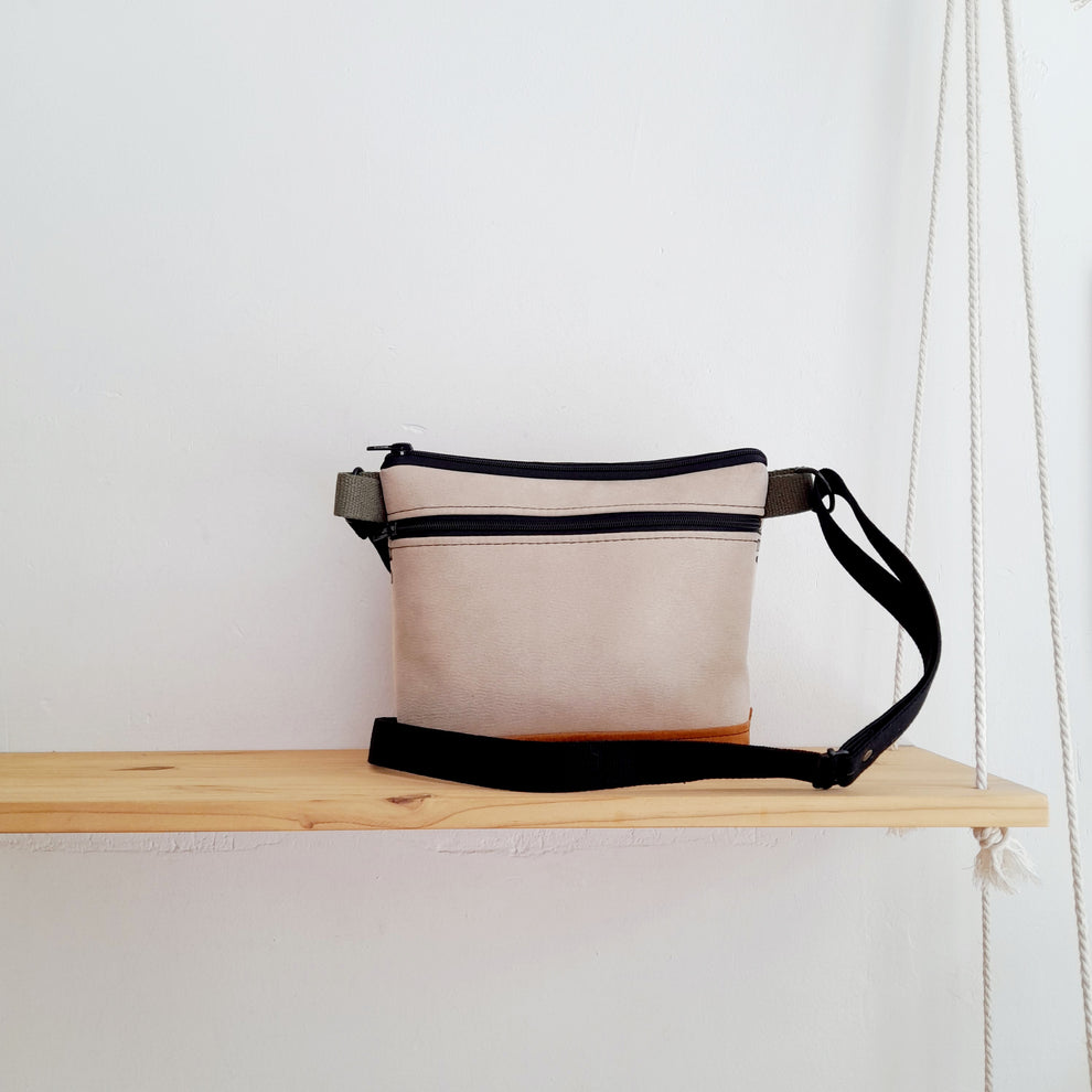 Bolso mediano sloOw. Helechos con kaki