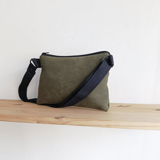Bolso pequeño sloOw con tela de Helechos y verde