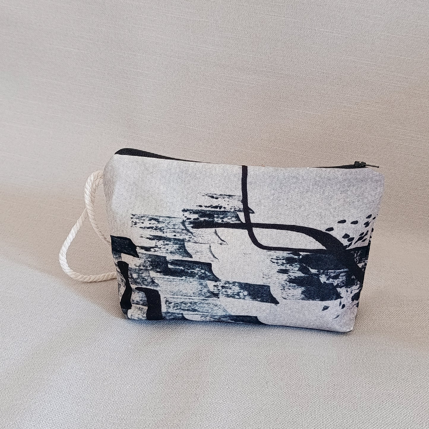 Neceser sloOw con tela de Textura de sello azul