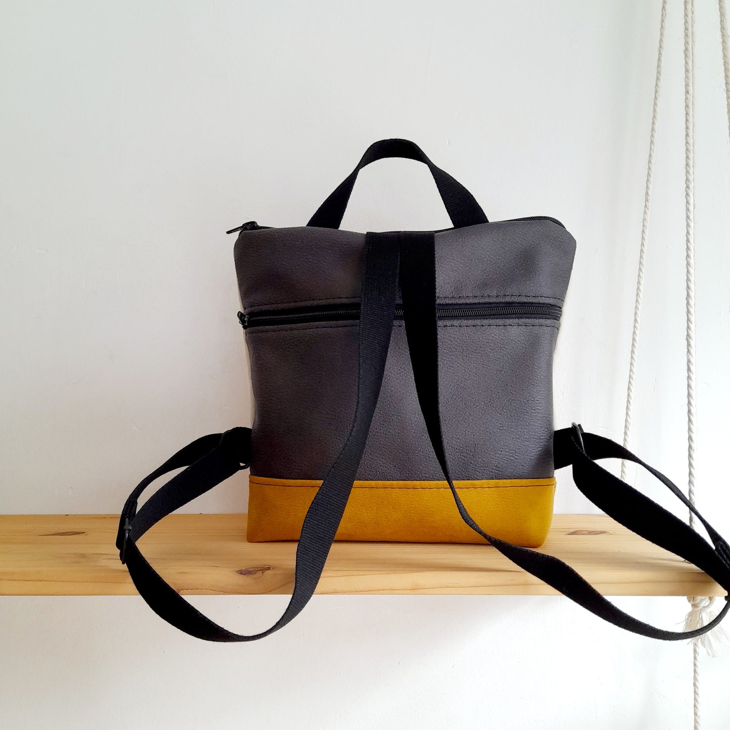 Mochila cuadrada sloOw de Textura beige