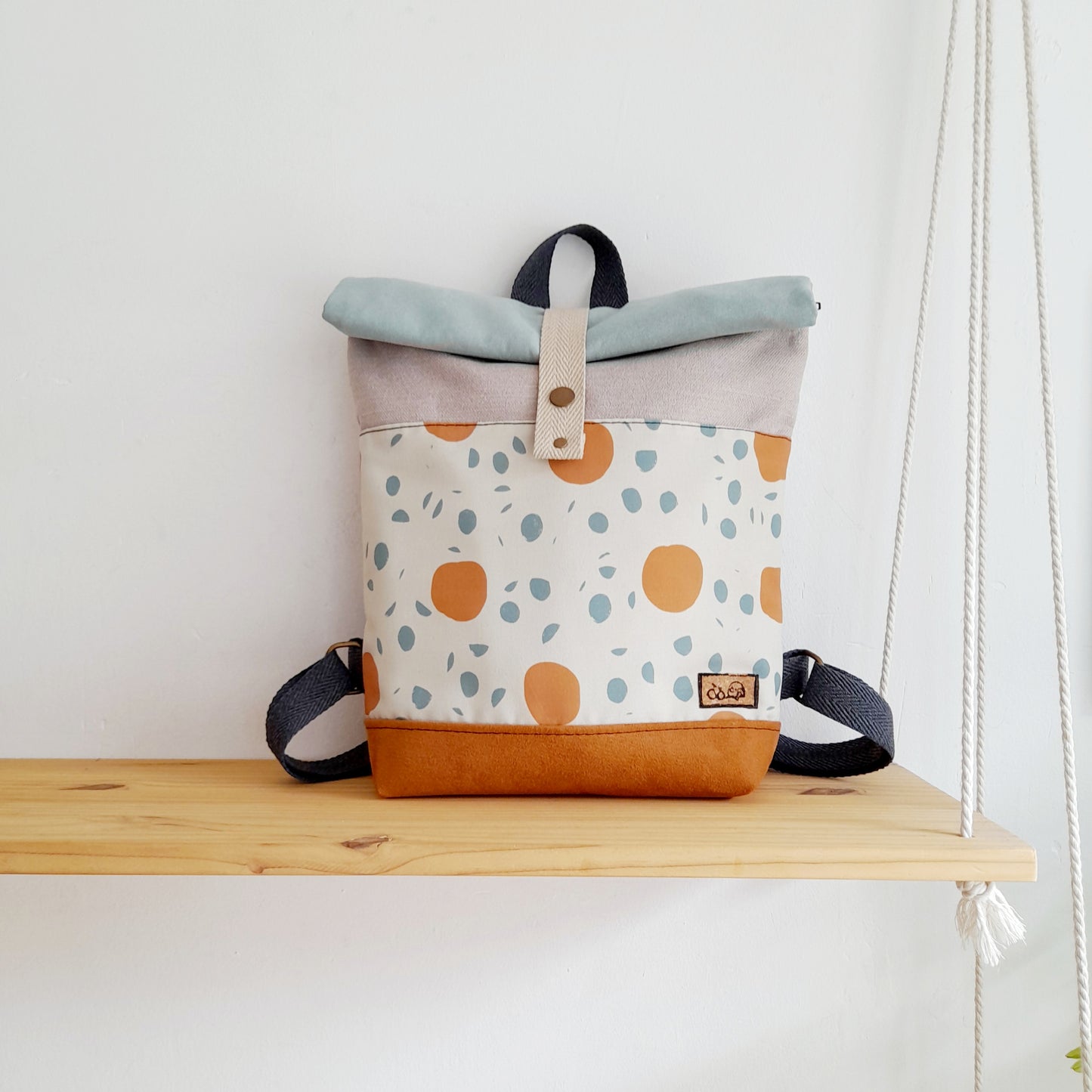 Rolltop de Círculos con camel y azul