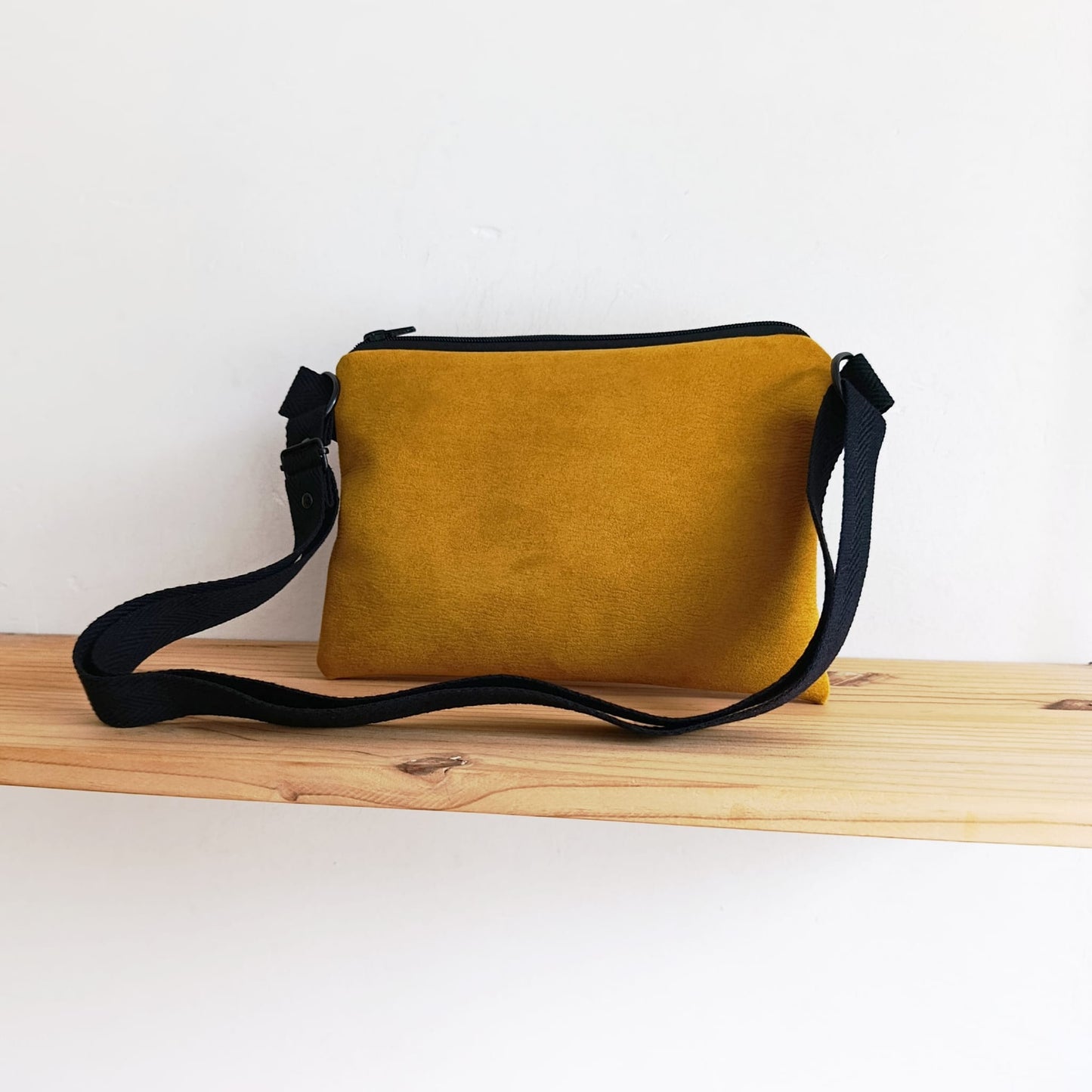 Bolso pequeño sloOw con tela de Collage amarillo