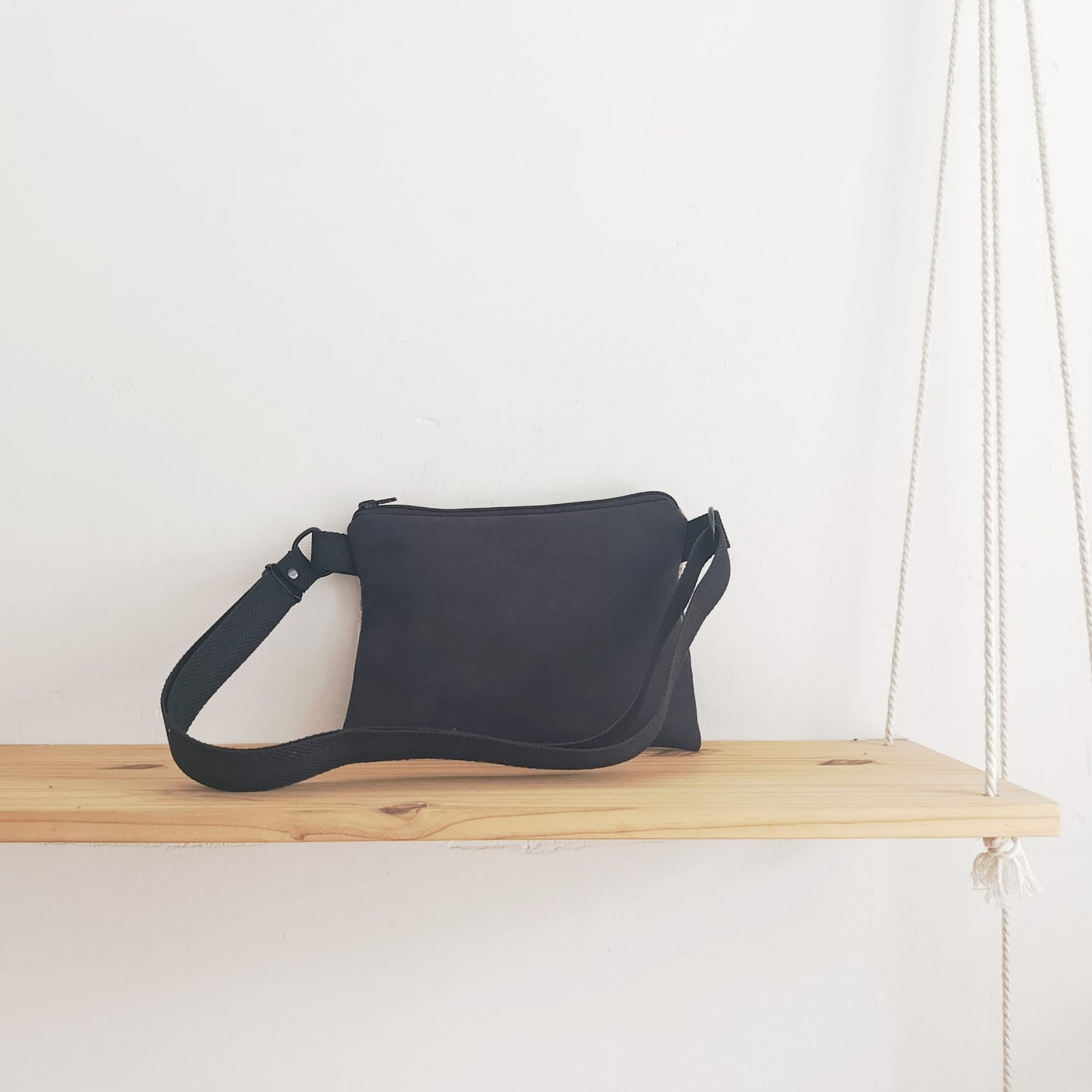 Bolso pequeño sloOw con tela de Bosque y negro
