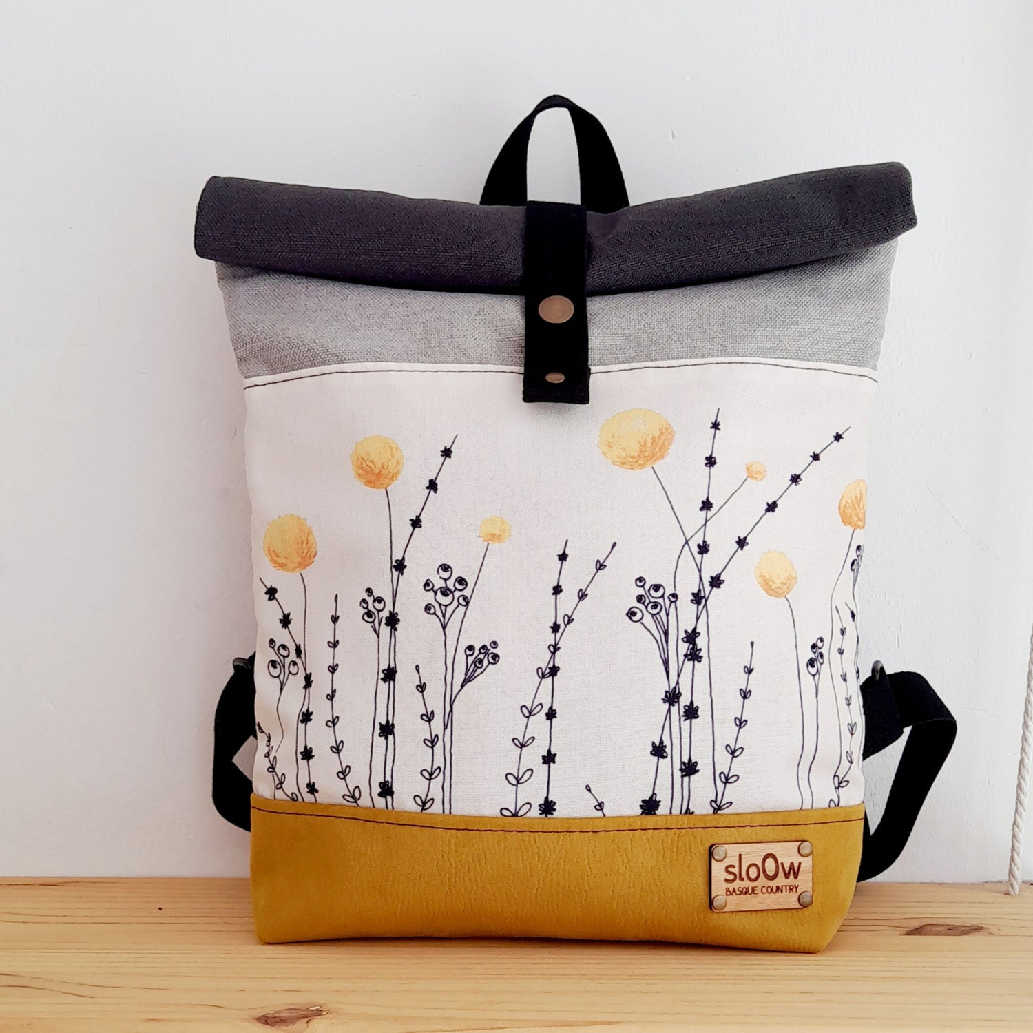 Rolltop craspedias base mostaza