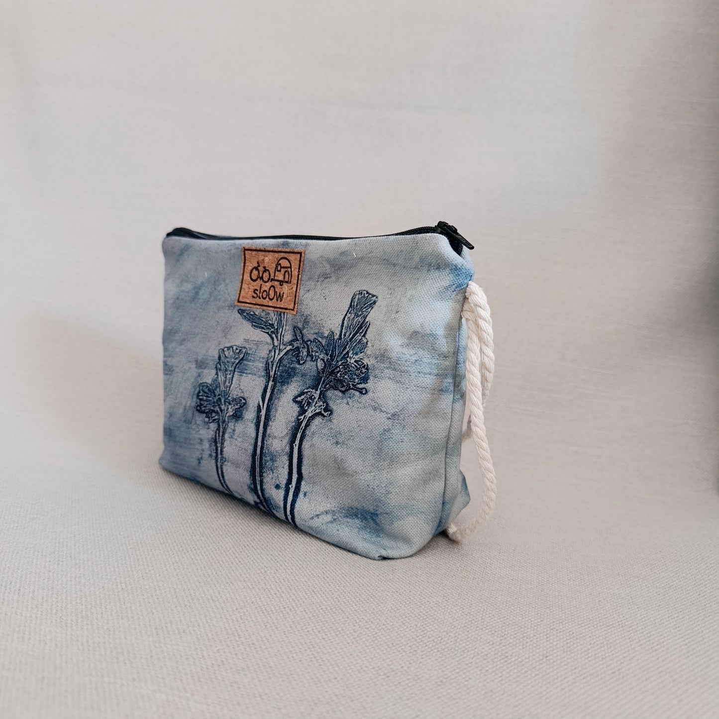 Neceser sloOw con tela de Flor azul