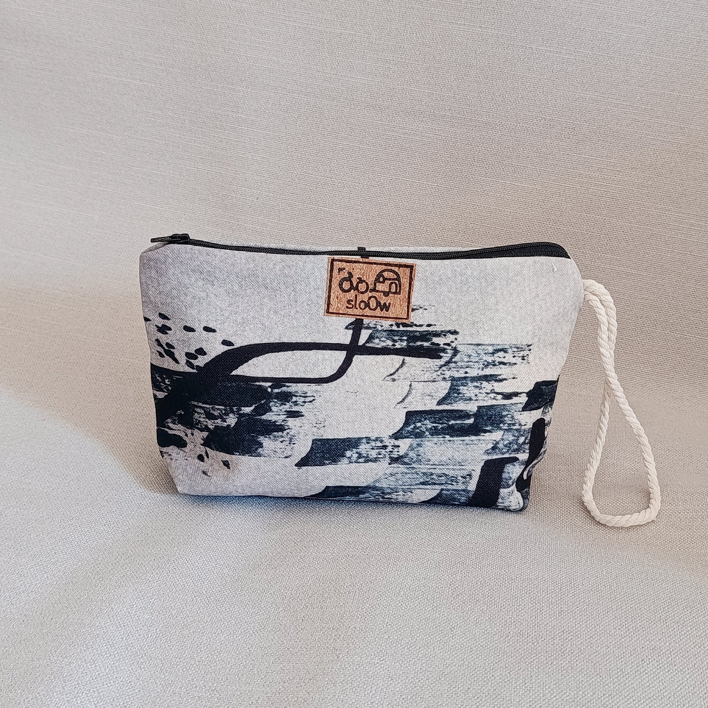 Neceser sloOw con tela de Textura de sello azul