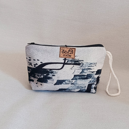 Neceser sloOw con tela de Textura de sello azul