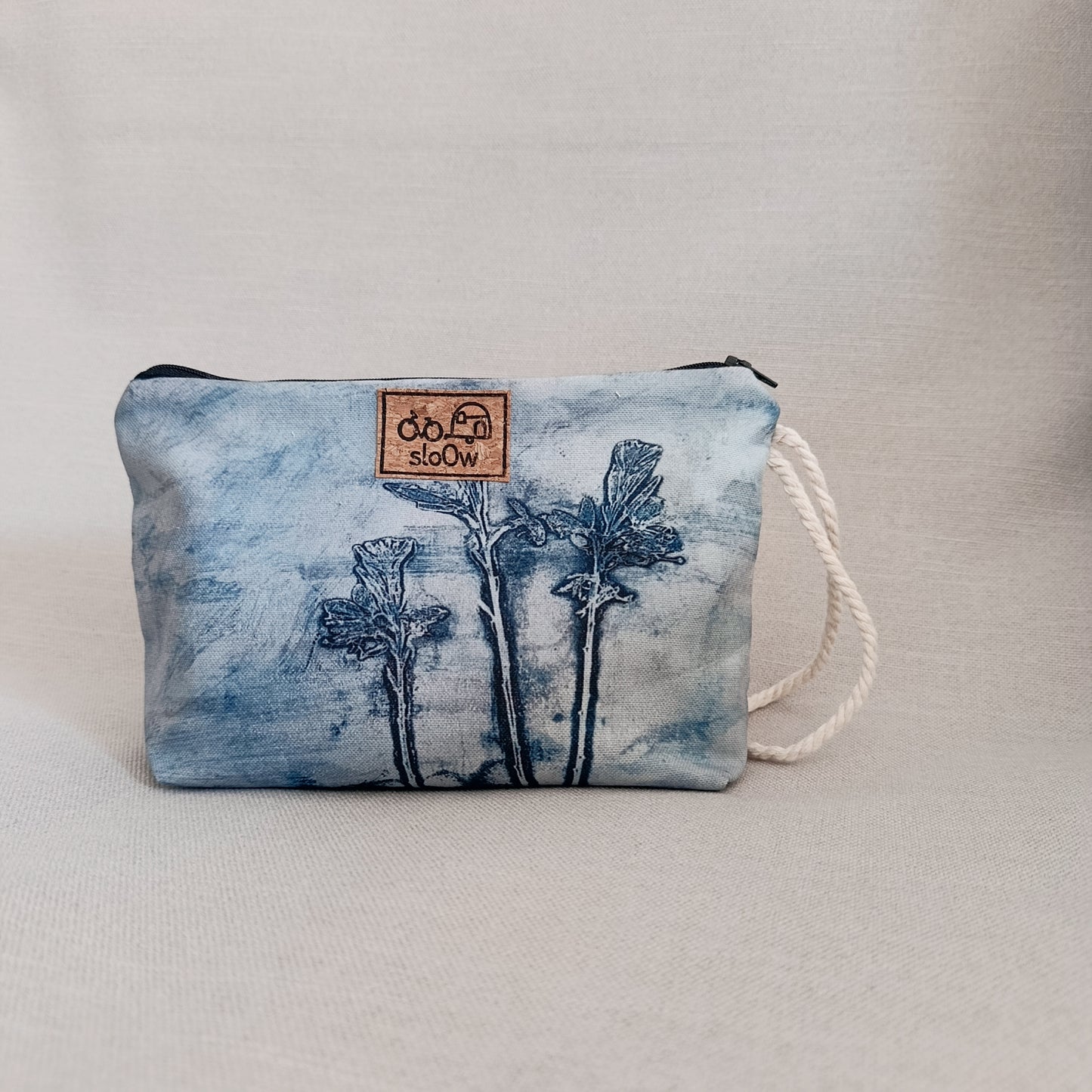 Neceser sloOw con tela de Flor azul