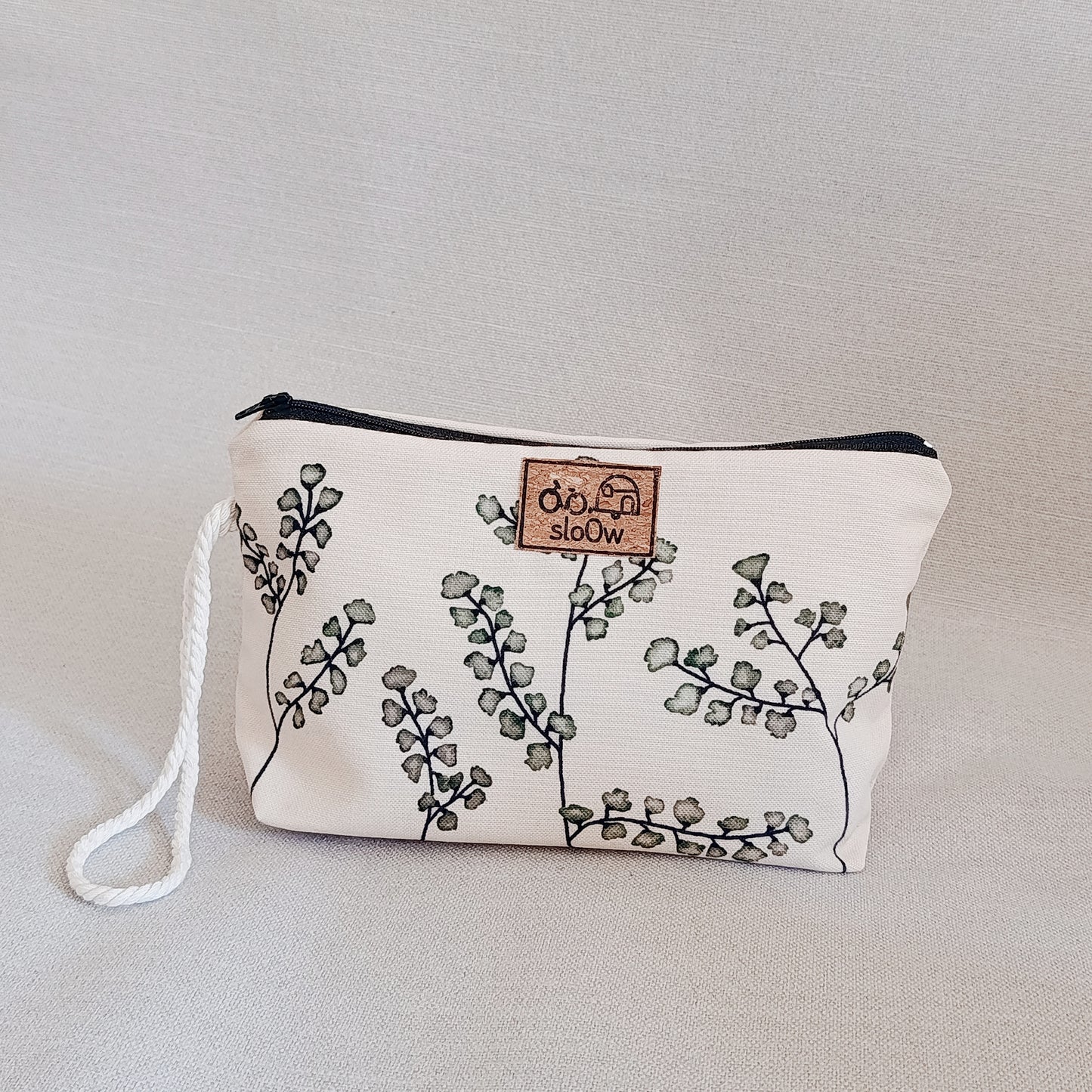 Neceser sloOw con tela de Helechos y base verde