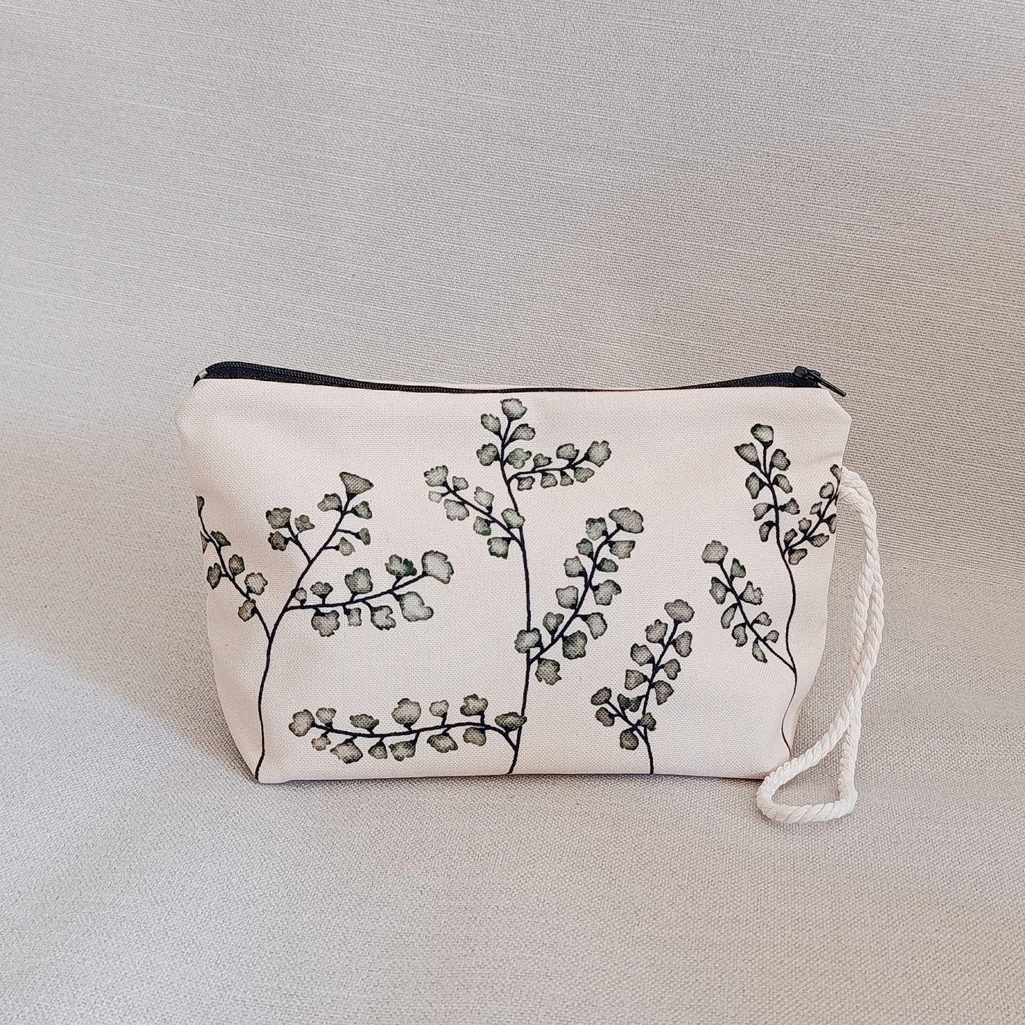 Neceser sloOw con tela de Helechos y base verde