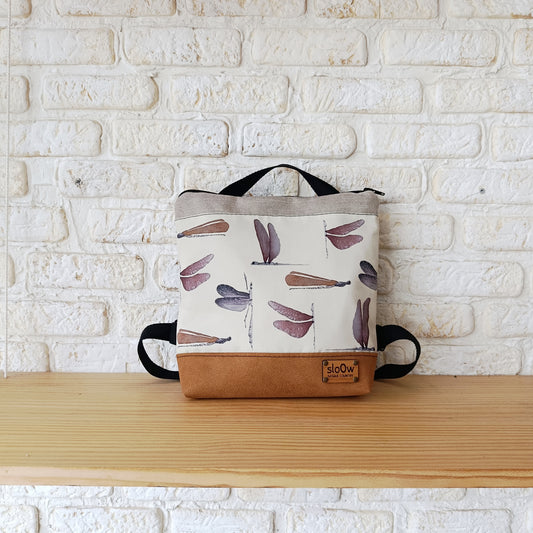 Mochila cuadrada sloOw Libélulas claras